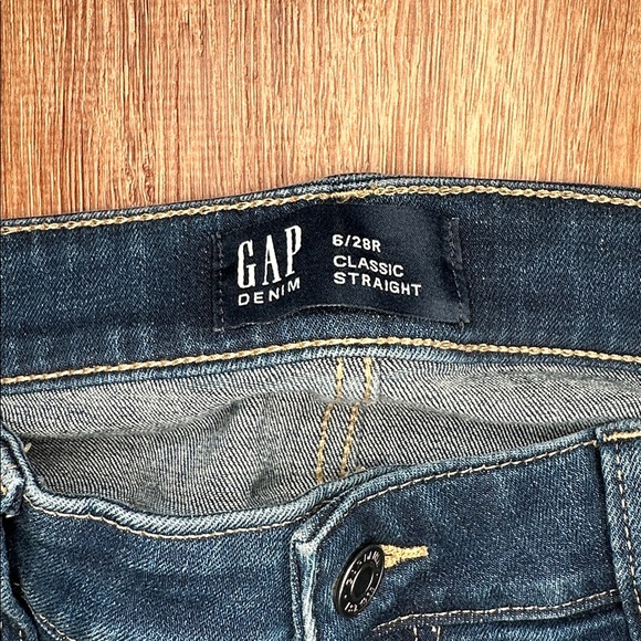 GAP Dark Blue Classic Straight Leg Women's Jeans - Picture 2 of 9